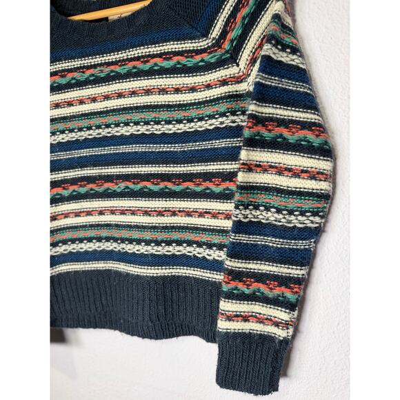 Hollister 2010 Fair Isle Knit Sweater Preppy Multicolor Striped Women’s S - Picture 3 of 9